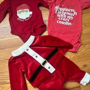 Newborn Christmas Clothing Set